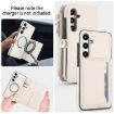 Samsung Galaxy S24+ 5G Wallet Leather Phone Case with Lanyard - White - 3