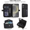 Samsung Galaxy S24 FE 5G Wallet Leather Phone Case with Lanyard (Black) - 4