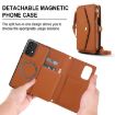 Samsung Galaxy A33 5G Wallet Detachable Leather Case with Lanyard Brown - 2