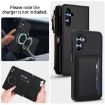 Samsung Galaxy A35 5G Wallet Detachable Leather Case with Lanyard - Black - 3