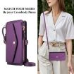 Samsung Galaxy A35 5G Wallet Case, Detachable Leather, Lanyard, Purple - 6