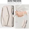Samsung Galaxy A36 5G Wallet Detachable Leather Case with Lanyard White - 8