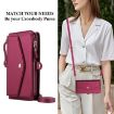 Samsung Galaxy A53 5G Red Leather Wallet Phone Case with Lanyard - 6
