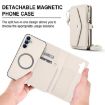 Samsung Galaxy A55 5G Wallet Detachable Leather Case with Lanyard White - 2