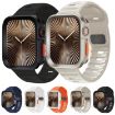 Apple Watch Series 10 46mm Dark Blue Silicone Band with TPU Case - 2