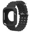 Apple Watch 40mm/41mm Ocean Silicone Band & Case - Black - 1