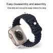 Apple Watch Series 10 42mm Orange Silicone Band with PC Case - 4