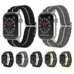 Dual-Color Nylon Watch Band for Apple Watch 42/41/40/38mm - Grey White - 4