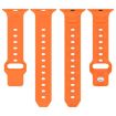 Apple Watch Band 46/49/45/44mm Vertical Grain Reverse Buckle Silicone Midnight - 7