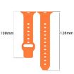 Apple Watch Band 42/41/40/38mm Vertical Grain Reverse Buckle Silicone White - 6