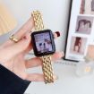 Gold Zinc Alloy Watch Band for Apple Watch 46/49/45/44mm Water Drop Design - 2