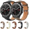 Amazfit T-Rex 3 Black Shark Leather Watch Band 22mm Flat Head - 2