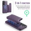 Samsung Galaxy S25+ 5G DG.MING MagSafe RFID Card Case Purple - 4