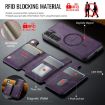 Samsung Galaxy S25+ 5G DG.MING MagSafe RFID Card Case Purple - 5
