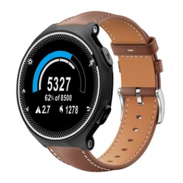 Garmin Forerunner 220/735/230/235 Leather Watch Band 20mm Coffee - 1