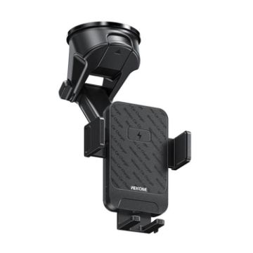 WK WP-U210 K-Captain Grace Wireless Charging Car Phone Holder - Black - 1
