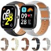 Redmi Watch 3 Active/Lite 20mm Black Shark Leather Band - Creamy White - 2