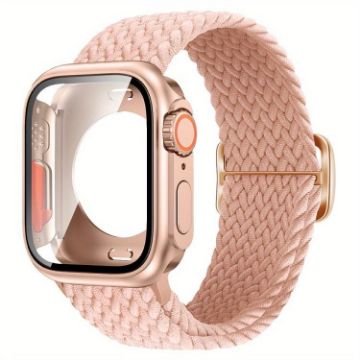 Apple Watch Series 10 42mm Nylon Band & Ultra 49mm Case - Pink - 1