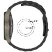 18mm Black I-Shaped Solid Color Silicone Watch Band - 6
