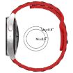 18mm I-Shaped Dual Color Silicone Watch Band - Grey Orange - 6