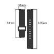 18mm I-Shaped Dual Color Silicone Watch Band - Blue Grey - 7