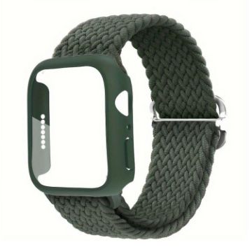 Apple Watch Series 10 46mm Nylon Band & Case - Army Green - 1