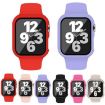 Apple Watch 44mm/45mm Red Silicone Band & PC Case with Film - 2