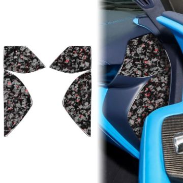 4pcs Gold Foil Carbon Fiber Stickers for Chevrolet Corvette C8 2020+ - 1