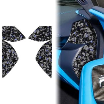 Chevrolet Corvette C8 2020+ Gold Foil Carbon Fiber Slot Stickers (4pcs) - 1