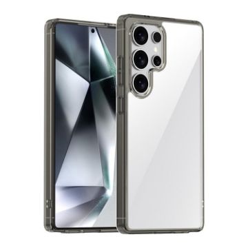 Samsung Galaxy S25 Ultra 5G iPAKY Aurora Shockproof Case (Transparent Black) - 1