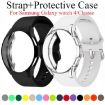 Samsung Galaxy Watch 4 Classic 42mm Dark Green Silicone Band + PC Case - 4
