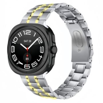 Samsung Galaxy Watch Ultra 47mm Silver Gold Stainless Steel Band - 1