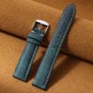 14mm Blue Retro Crazy Horse Leather Watch Band xDfind - 2