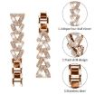 20mm Rose Gold Diamond Metal Watch Band for Amazfit Bip U/Lite/3 Pro - 3