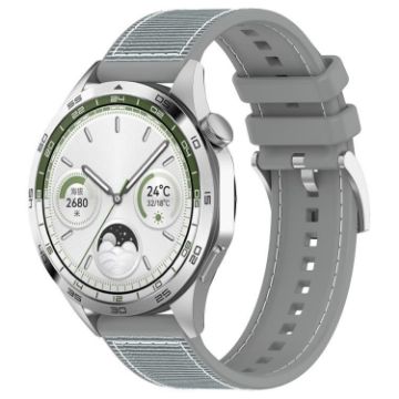 22mm Grey xDfind Hybrid Nylon Braid Silicone Watch Band - 1