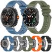 Samsung Galaxy Watch 8/8 Classic Hybrid Nylon Silicone Band - Midnight Blue - 3