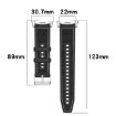 Samsung Galaxy Watch 8/8 Classic Hybrid Nylon Silicone Band - Midnight Blue - 6