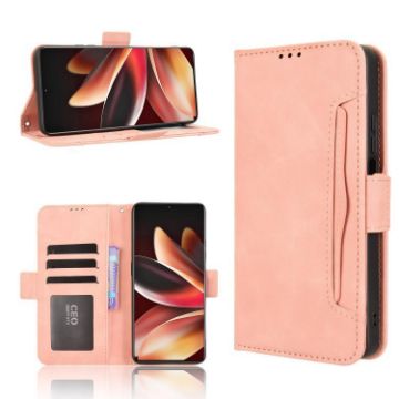 Meizu Note 16 5G Pink Leather Phone Case with Card Slots - 1