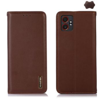 Samsung Galaxy XCover7 Pro KHAZNEH Leather Case Brown Cowhide Nappa - 1