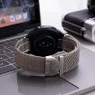 22mm Silver Milanese Parachute Buckle Stainless Steel Mesh Watch Band - 6